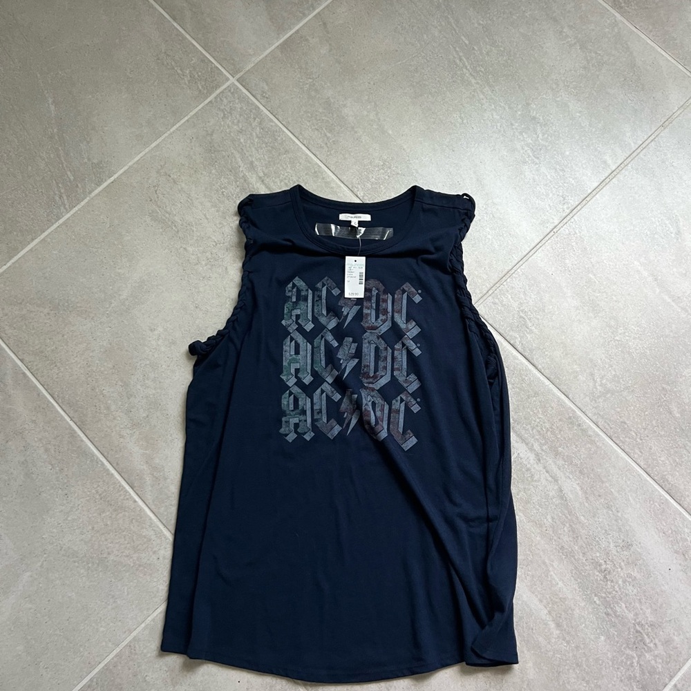 Women's Navy Sleeveless Top